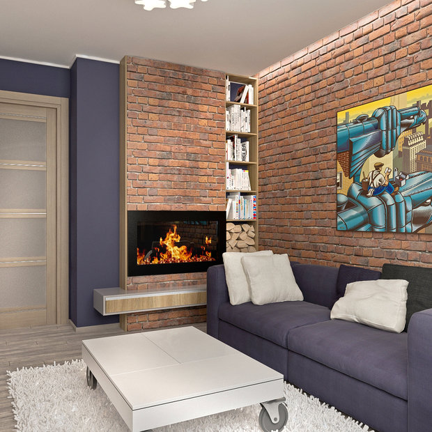 Фото из портфолио LOFT в однокомнатной хрущевке – фотографии дизайна интерьеров на INMYROOM