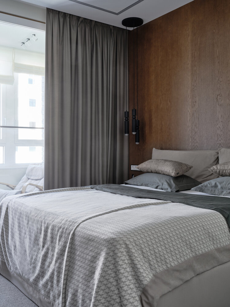 Фотография: Спальня в стиле Современный, Квартира, Проект недели, Москва, 4 и больше, Более 90 метров, Н-Куб, Николай Николаев – фото на INMYROOM Фотография: Спальня в стиле Современный, Квартира, Проект недели, Москва, 4 и больше, Более 90 метров, Н-Куб, Николай Николаев – фото на INMYROOM