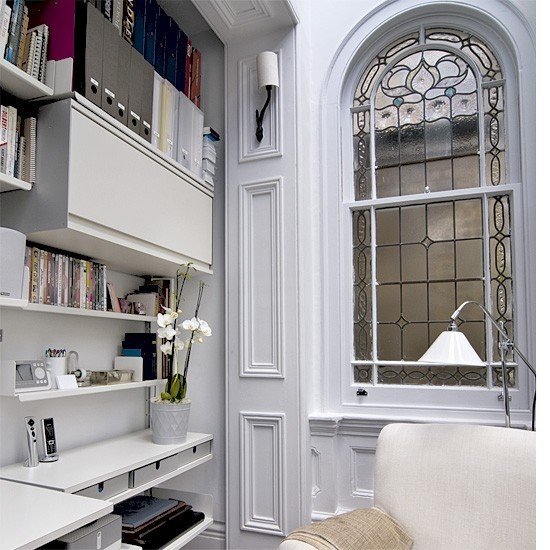 Фотография: Кабинет в стиле Прованс и Кантри, Интерьер комнат, Системы хранения – фото на INMYROOM