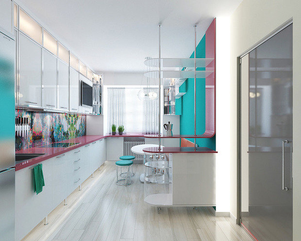 Фото из портфолио Современный стиль с яркими акцентами – фотографии дизайна интерьеров на INMYROOM