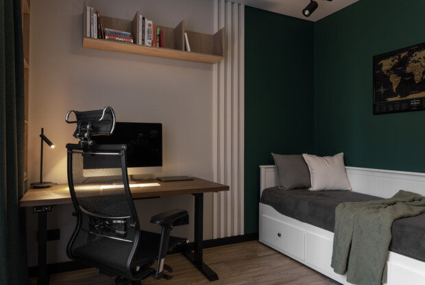 Фотография: Детская в стиле Современный, Квартира, Проект дня, Москва, 3 комнаты, 60-90 метров, стильные интерьеры – фото на INMYROOM