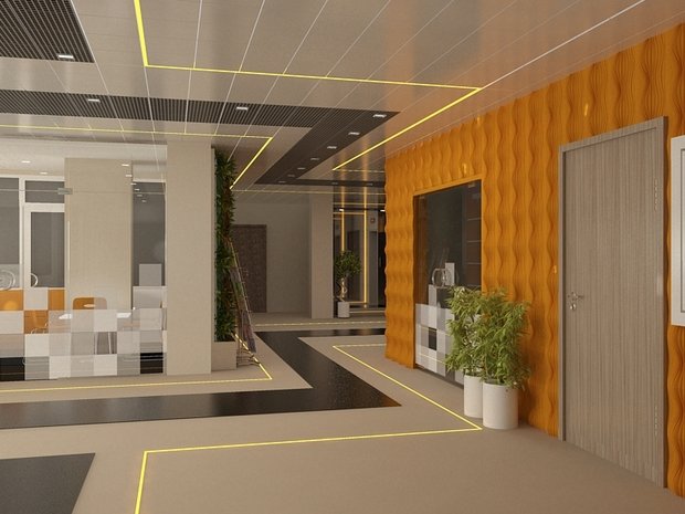 Фото из портфолио Фойе бизнес-центра – фотографии дизайна интерьеров на INMYROOM