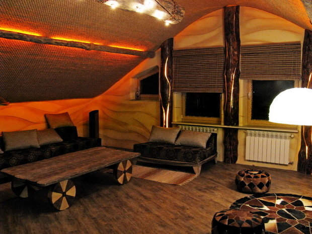 Фото из портфолио Пентхаус "Африканское бунгало" – фотографии дизайна интерьеров на INMYROOM