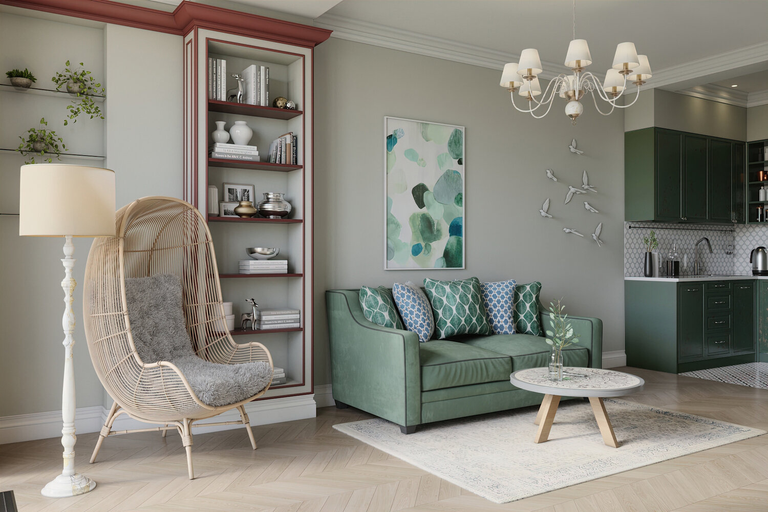 Фотография: Гостиная в стиле Эклектика, Квартира, Проект недели, Монолитный дом, 2 комнаты, 40-60 метров, 60-90 метров, Истра, Andrei Lobin Design Buro, Андрей Лобин – фото на INMYROOM Фотография: Гостиная в стиле Эклектика, Квартира, Проект недели, Монолитный дом, 2 комнаты, 40-60 метров, 60-90 метров, Истра, Andrei Lobin Design Buro, Андрей Лобин – фото на INMYROOM