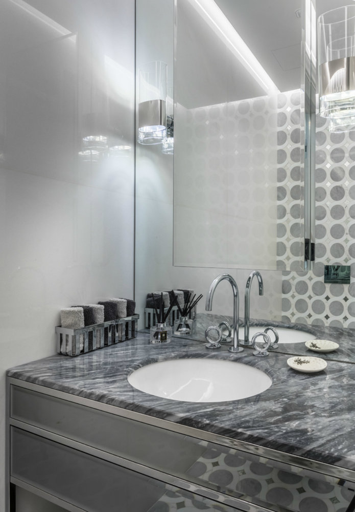 Фотография: Ванная в стиле Современный, Квартира, Проект недели, Москва, Монолитный дом, 4 и больше, Более 90 метров, #эксклюзивныепроекты, Тор-Ард – фото на INMYROOM