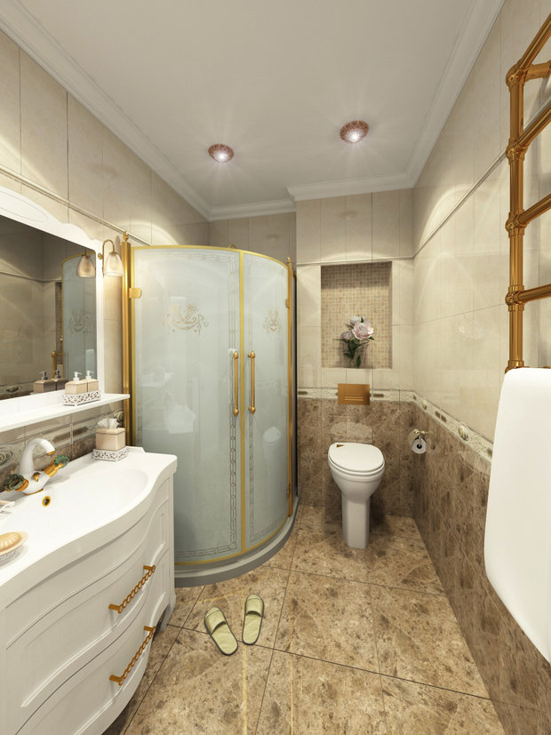 Фото из портфолио Трехкомнатная квартира в классике в ЖК Ямайка – фотографии дизайна интерьеров на INMYROOM