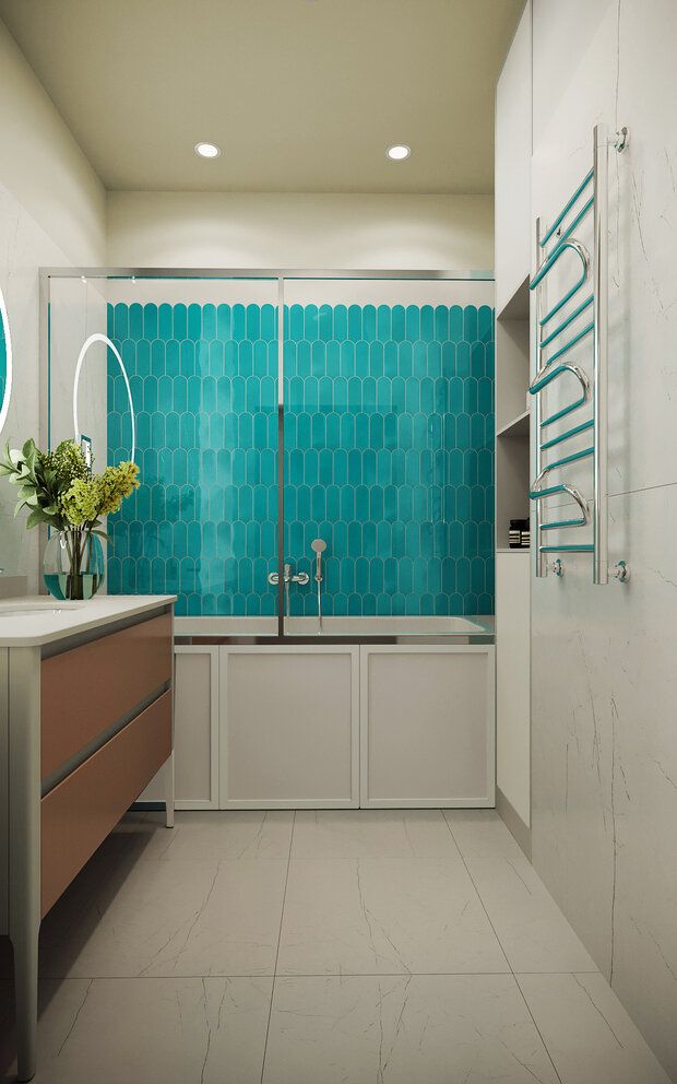 Фото из портфолио ЖК Фестиваль парк 101 кв м – фотографии дизайна интерьеров на INMYROOM