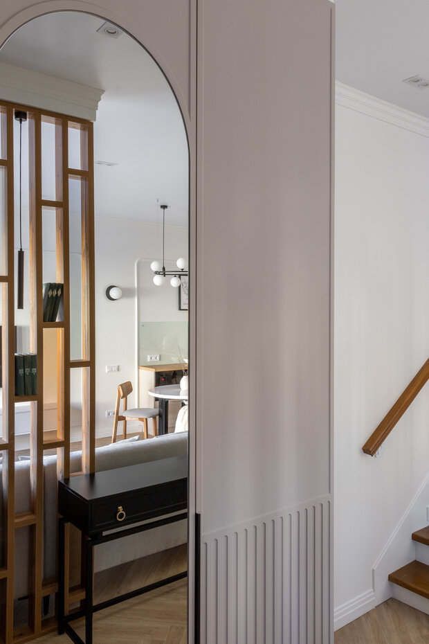 Интерьер спальни в стиле минимализм с элементами скандинавского дизайна