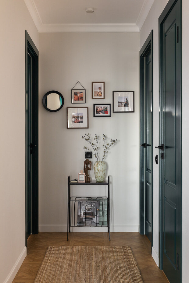 Фотография: Прихожая в стиле Скандинавский, Современный, Квартира, Проект недели, Кирпичный дом, 3 комнаты, 60-90 метров, Уфа, Винтажный, Надежда Токарева – фото на INMYROOM