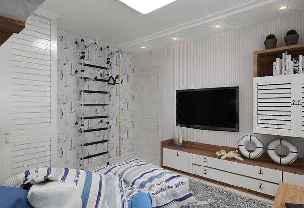 Фото из портфолио 3к.кв. в ЖК "Атлант" (83,2 кв.м) – фотографии дизайна интерьеров на INMYROOM