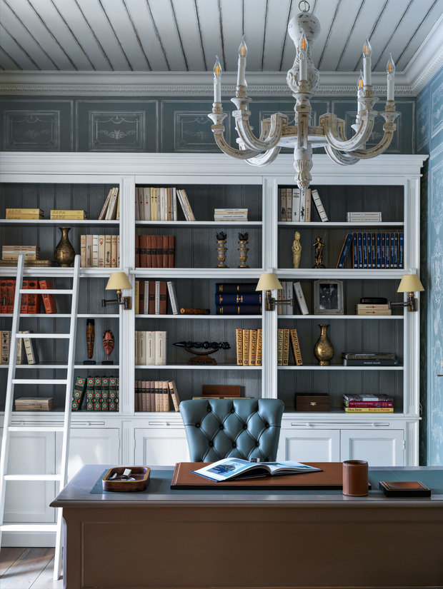 Фотография: Кабинет в стиле Прованс и Кантри, Лофт, Эклектика, Дом, Особняк, Московская область, 4 и больше, Более 90 метров, Дарья Мисюра, Эксклюзивные проекты – фото на INMYROOM