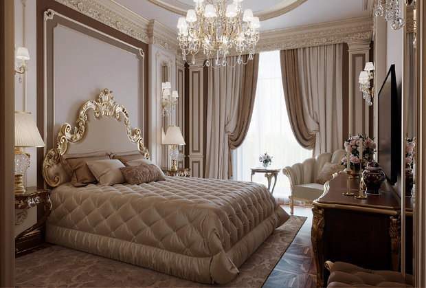 Фото из портфолио ЖК Русский Авангард, 295 кв.м., полудрагоценные полы, стены с золотыми вставками – фотографии дизайна интерьеров на INMYROOM