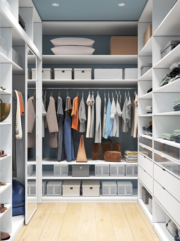 Фотография: Гардеробная в стиле Современный, Квартира, Проект дня, Москва, OM Design, 4 и больше, Более 90 метров – фото на INMYROOM