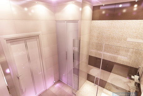 Ванная комната 6 кв. м в современном стиле