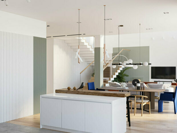 Фото из портфолио Дизайн загородного дома в Московской области – фотографии дизайна интерьеров на INMYROOM