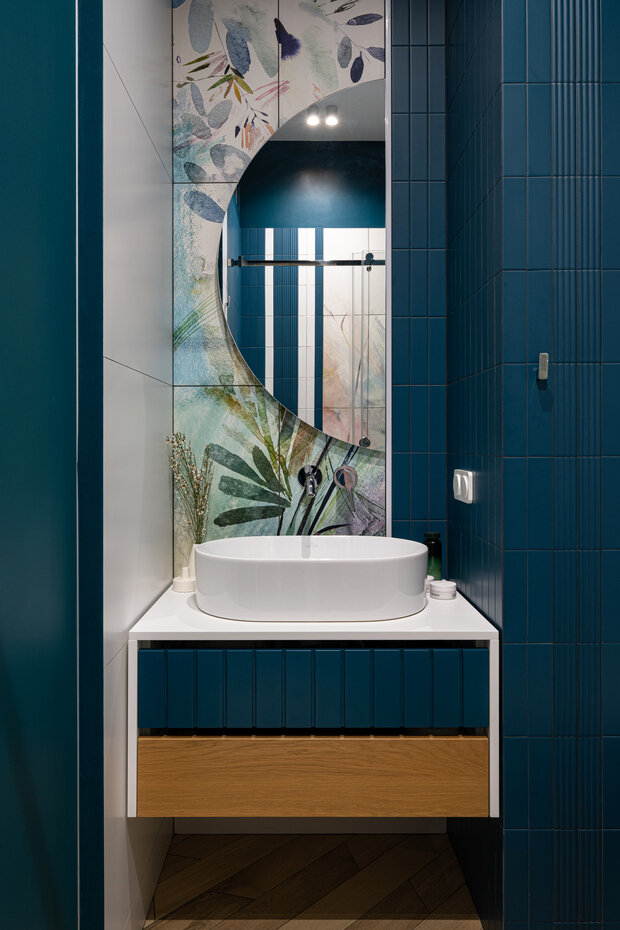 Фотография: Ванная в стиле Современный, Эклектика, Квартира, Проект дня, Москва, 3 комнаты, Более 90 метров, Анна Малютина, ЖК «Одинград» – фото на INMYROOM