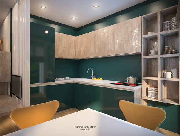 Фото из портфолио Сила цвета на 47m2 (Рига). – фотографии дизайна интерьеров на INMYROOM