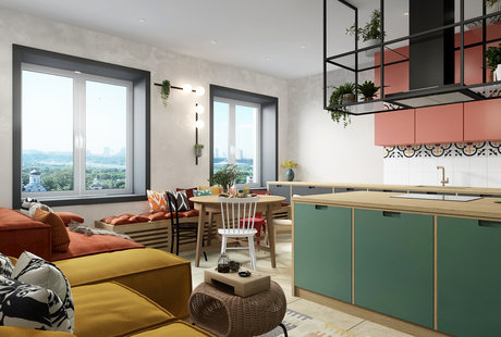 Проект квартиры в ЖК "Да Винчи", Новосибирск