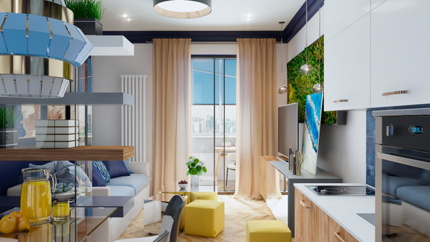 Фото из портфолио Живописная Эклектика – фотографии дизайна интерьеров на INMYROOM