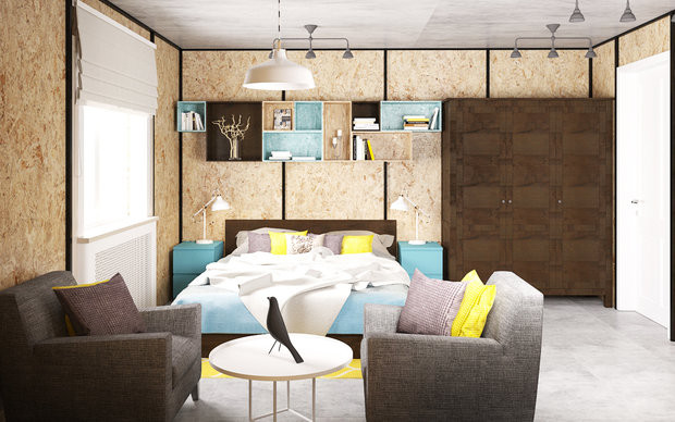 Фото из портфолио Интерьер из плит OSB – фотографии дизайна интерьеров на INMYROOM