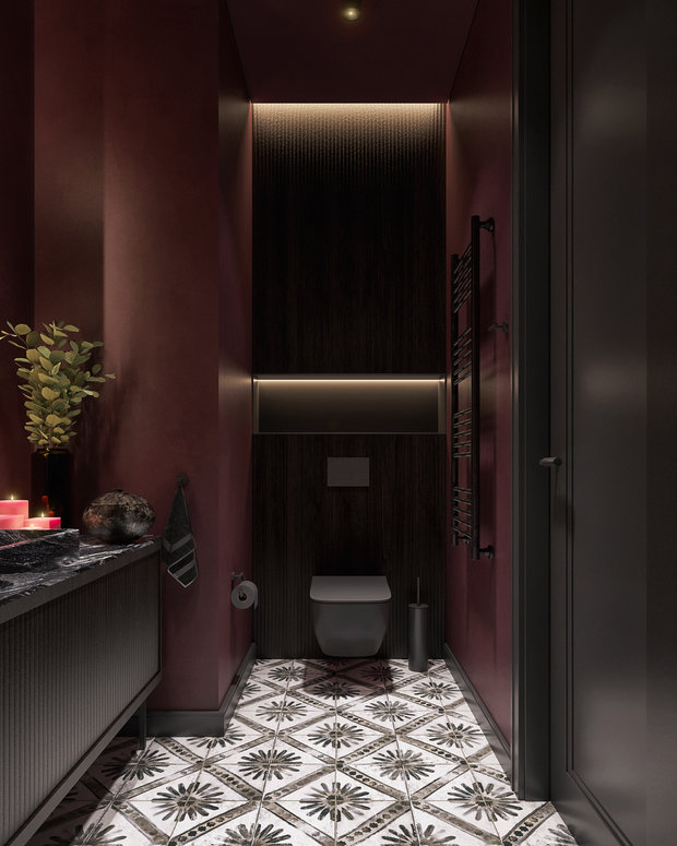 Фотография: Ванная в стиле Лофт, Эклектика, Квартира, Проект недели, Челябинск, 1 комната, до 40 метров, 40-60 метров, Tenso Interiors – фото на INMYROOM