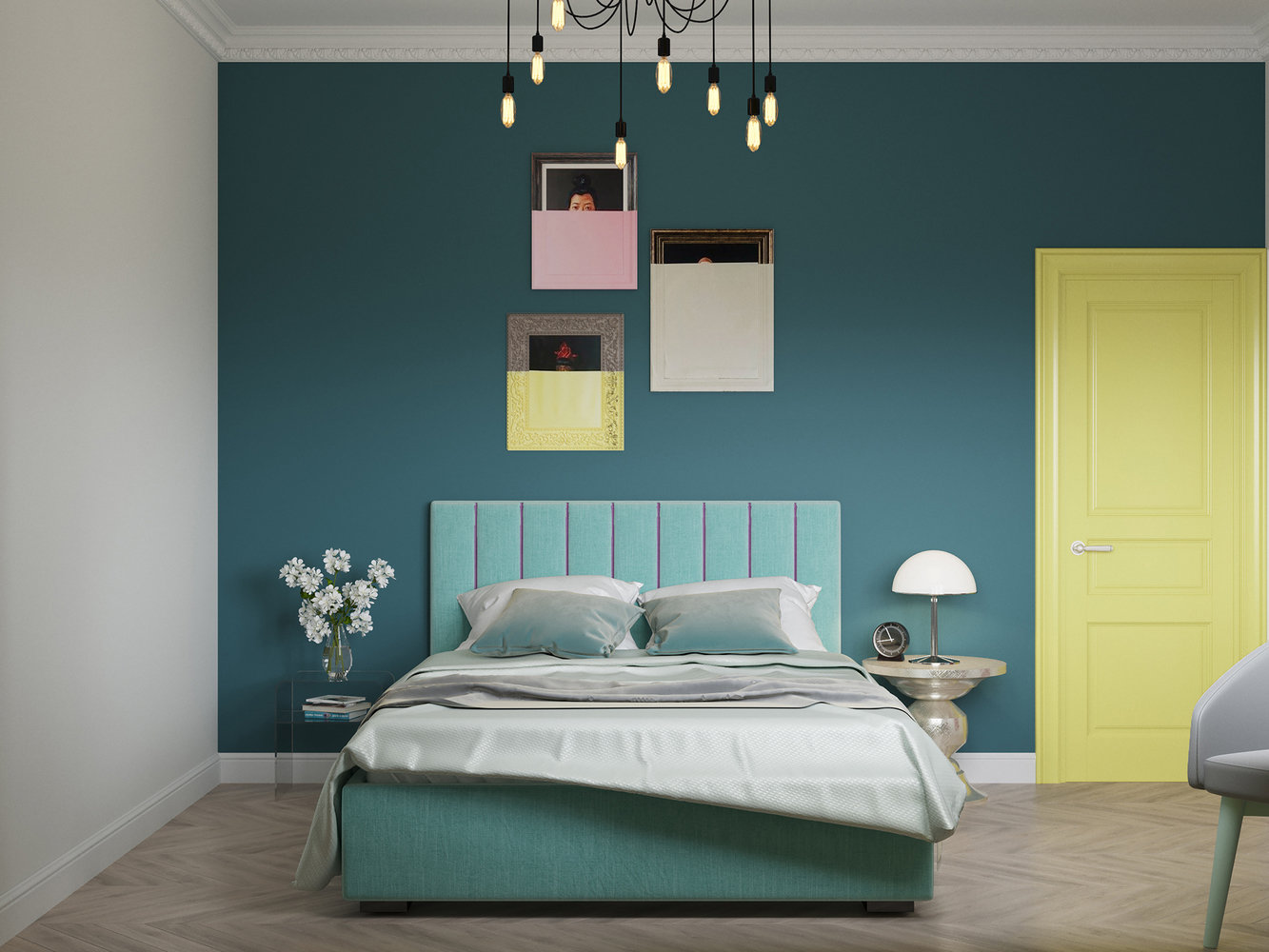 Фотография: Спальня в стиле Современный, Кухня и столовая, Ванная, Прихожая, Гостиная, Квартира, Проект недели, Желтый, Синий, Розовый, 2 комнаты, 40-60 метров, ПРЕМИЯ INMYROOM – фото на INMYROOM Фотография: Спальня в стиле Современный, Кухня и столовая, Ванная, Прихожая, Гостиная, Квартира, Проект недели, Желтый, Синий, Розовый, 2 комнаты, 40-60 метров, ПРЕМИЯ INMYROOM – фото на INMYROOM