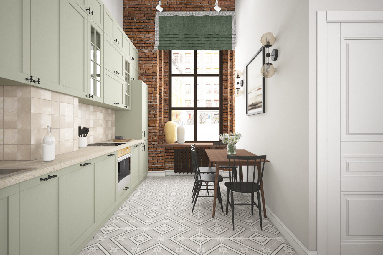 Фотография: Кухня и столовая в стиле Лофт, Детская, Скандинавский, Квартира, Проект недели, Москва – фото на INMYROOM