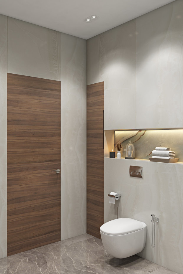 Фотография: Ванная в стиле Минимализм, Скандинавский, Современный, Квартира, Miele, Проект недели, Санкт-Петербург, Монолитный дом, 4 и больше, Более 90 метров, Fisheye Studio – фото на INMYROOM