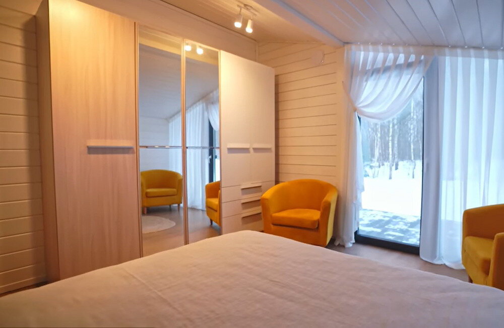 Фотография: в стиле , Дом, Интерьер комнат, Дизайн интерьера, Переделка, Москва, интерьер дома, как обустроить загородный дом, мансарда в загородном доме, маленький загородный дом, загородный дом, Ирина Безрукова, Звездный дом, дом с баней, дом с панорамными окнами – фото на INMYROOM