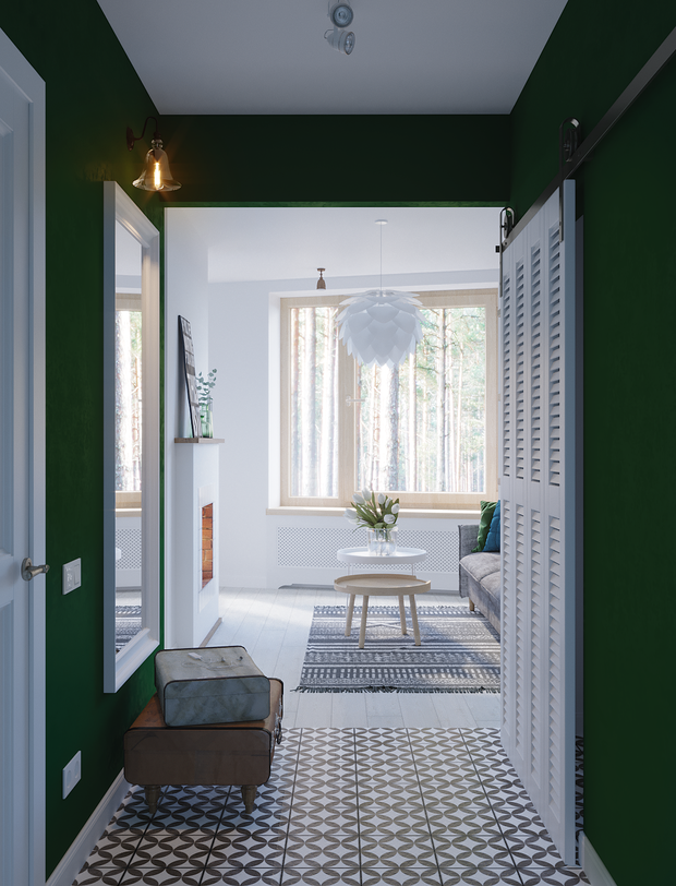 Фотография: Гостиная в стиле Эко, Квартира, Проект дня, Московская область, 1 комната, до 40 метров, Ира Носова – фото на INMYROOM