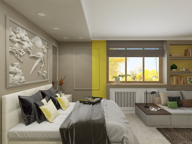 Фото из портфолио Двухкомнатная квартира в Москве в стиле фьюжн – фотографии дизайна интерьеров на INMYROOM