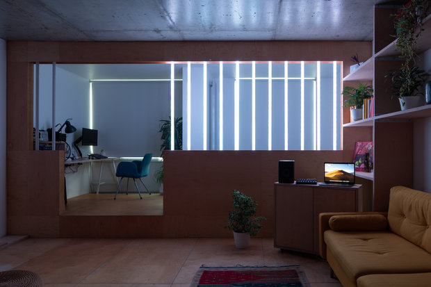 Фотография: Гостиная в стиле Минимализм, Квартира, Студия, Проект недели, Москва, 40-60 метров, Схема – фото на INMYROOM