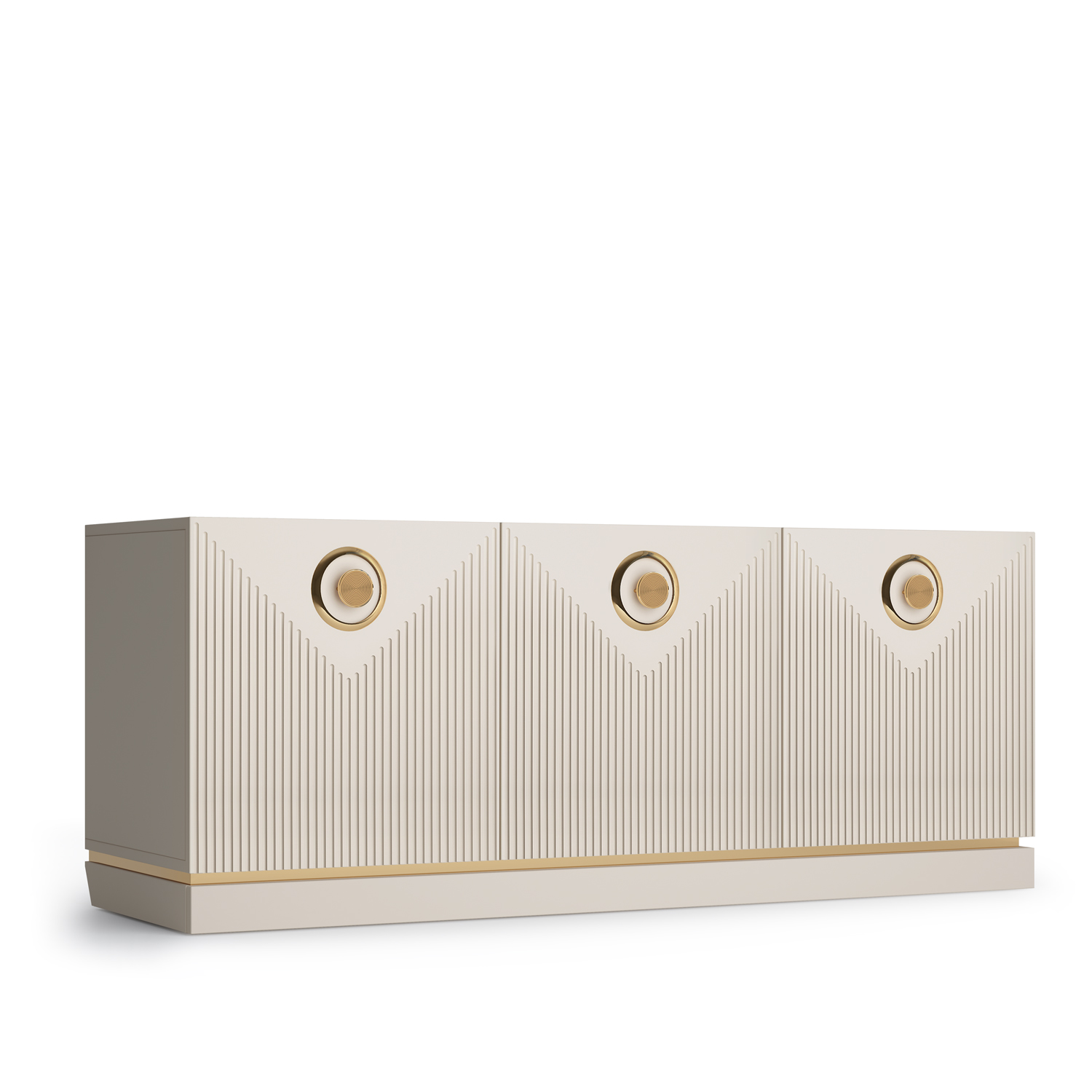 Тумба под ТВ Капри цвета сатин