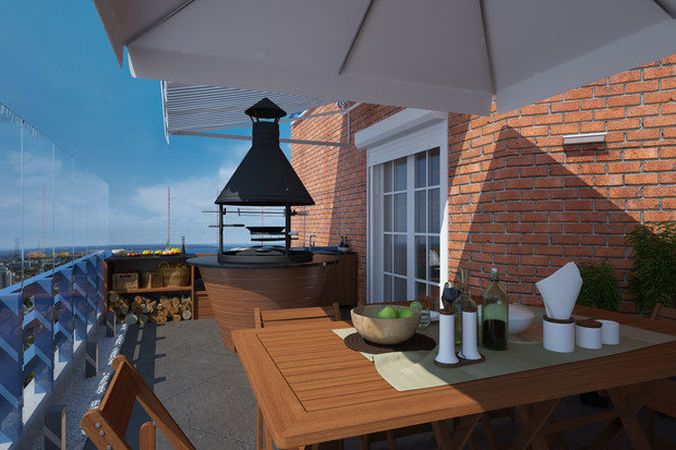 Фото из портфолио Квартира с террасой для отдыха – фотографии дизайна интерьеров на INMYROOM