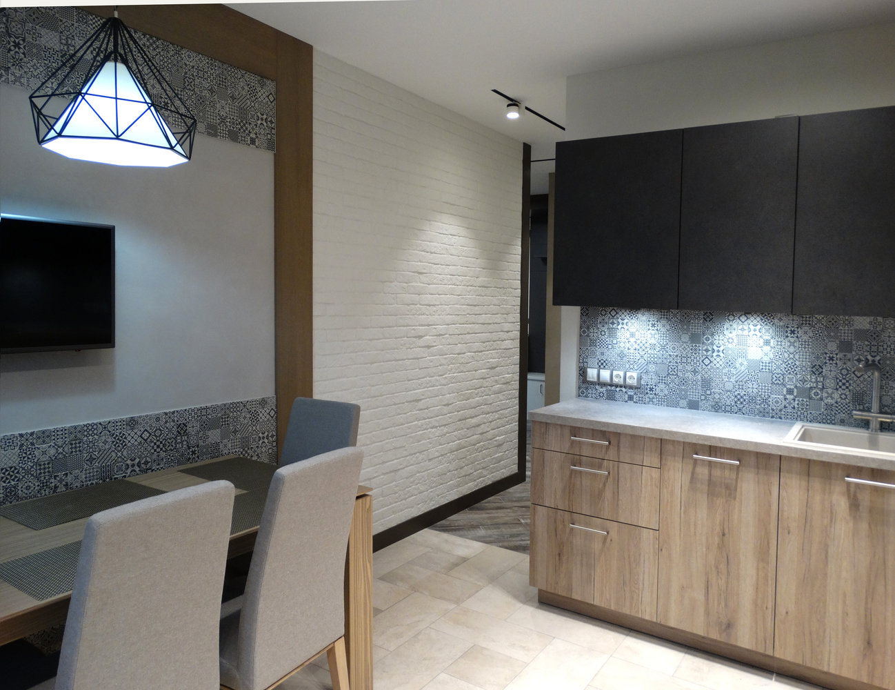 Фото из портфолио Квартира 120м2 в Нахабино – фотографии дизайна интерьеров на INMYROOM Фото из портфолио Квартира 120м2 в Нахабино – фотографии дизайна интерьеров на INMYROOM