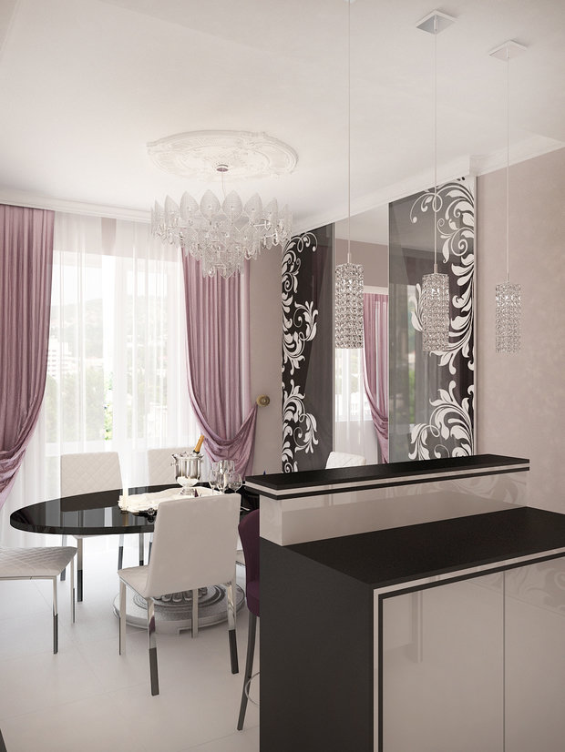 Фото из портфолио Хрустальная кухня – фотографии дизайна интерьеров на INMYROOM