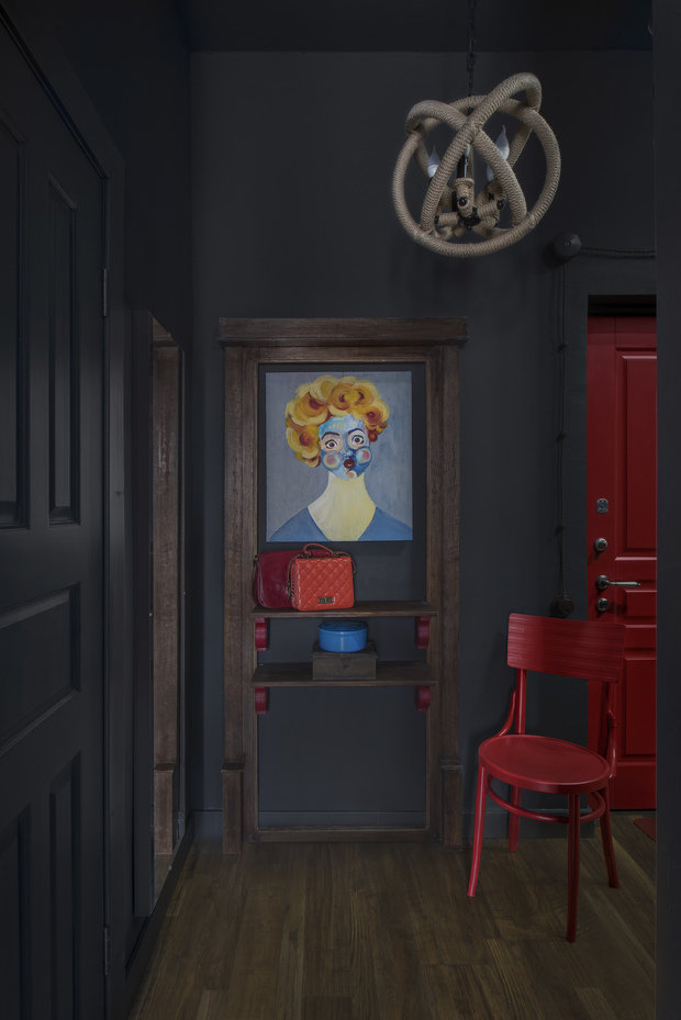 Фотография: Прихожая в стиле Эклектика, Квартира, Проект недели, Москва, 1 комната, 2 комнаты, до 40 метров, 40-60 метров, Наталия Турченко – фото на INMYROOM