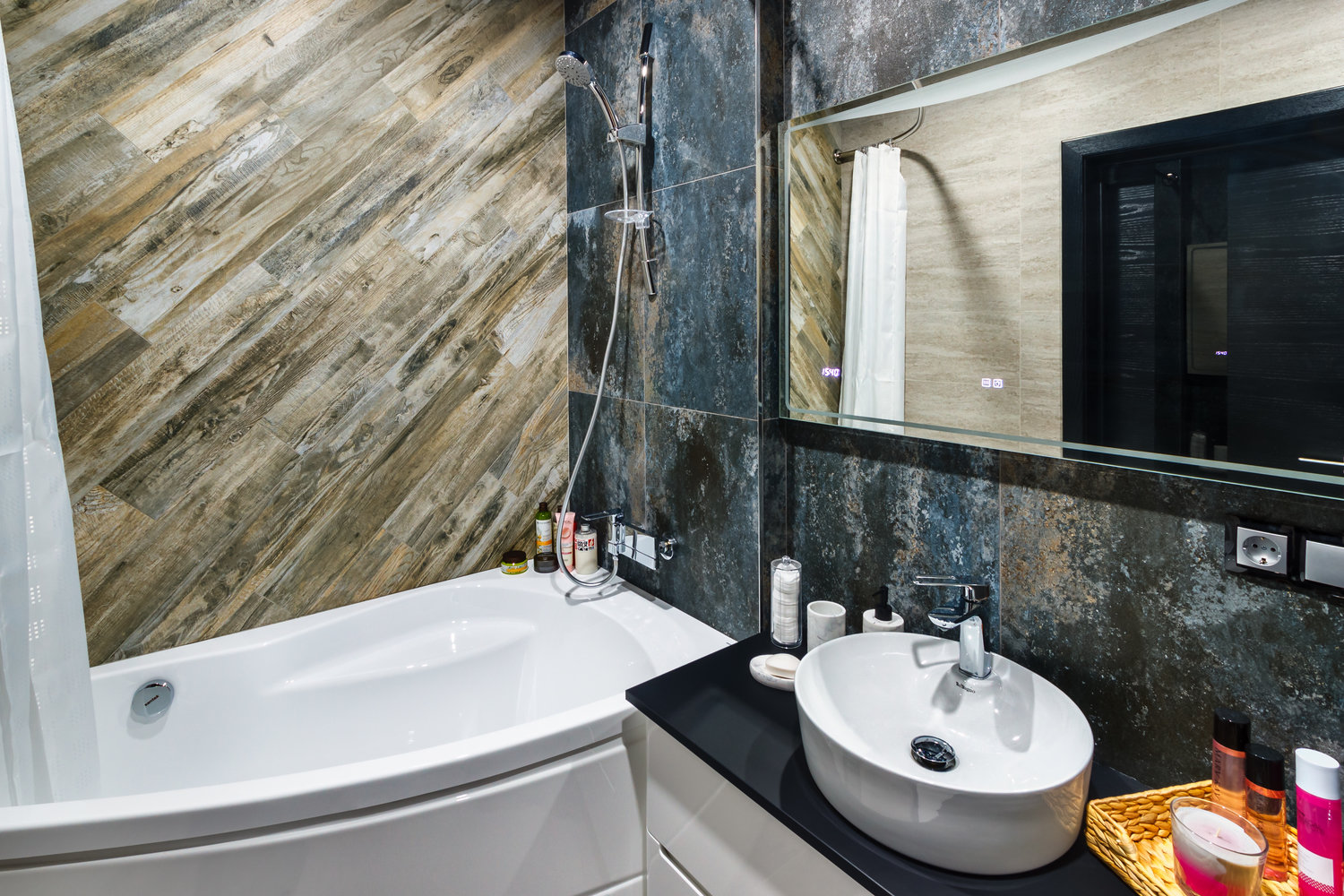 Фотография: Ванная в стиле Лофт, Квартира, Студия, Проект недели, Ростов-на-Дону, 40-60 метров, Вера Чайка – фото на INMYROOM