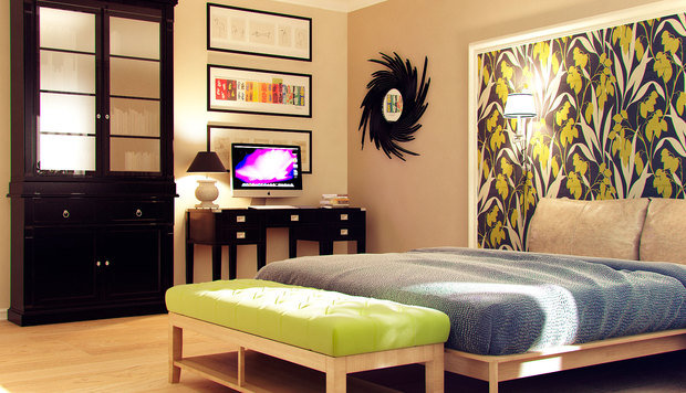 Фото из портфолио Дизайн трехкомнатной квартиры в американском стиле  – фотографии дизайна интерьеров на INMYROOM