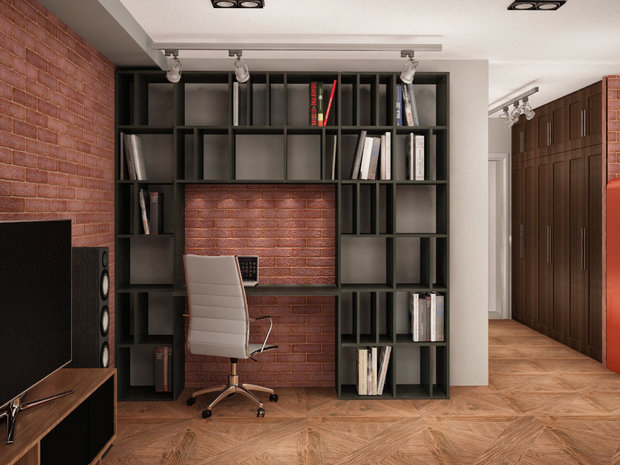 Фотография: Кабинет в стиле Лофт, Современный – фото на INMYROOM