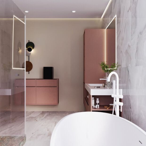 Фото из портфолио Санузел в загородном доме 1 – фотографии дизайна интерьеров на INMYROOM