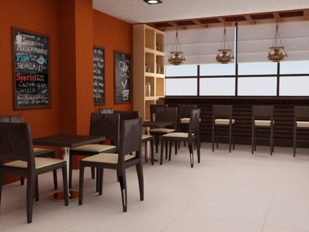 Фото из портфолио Эко-Кафе "UNIQUE Organic Bar" – фотографии дизайна интерьеров на INMYROOM