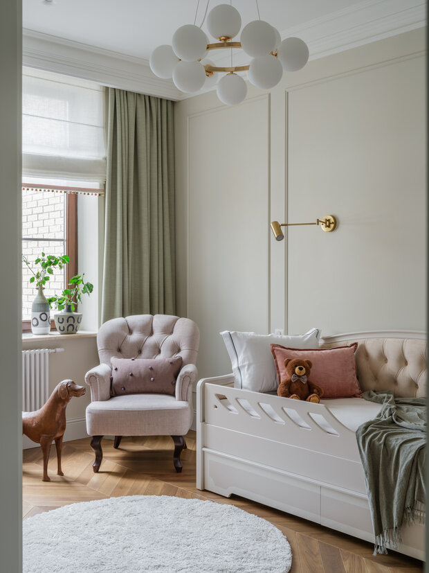 Фотография: Детская в стиле Классический, Современный, Квартира, Проект недели, Москва, 3 комнаты, Более 90 метров, Вероника Князева – фото на INMYROOM