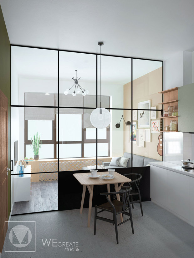 Фото из портфолио Квартира в стиле фьюжн – фотографии дизайна интерьеров на INMYROOM