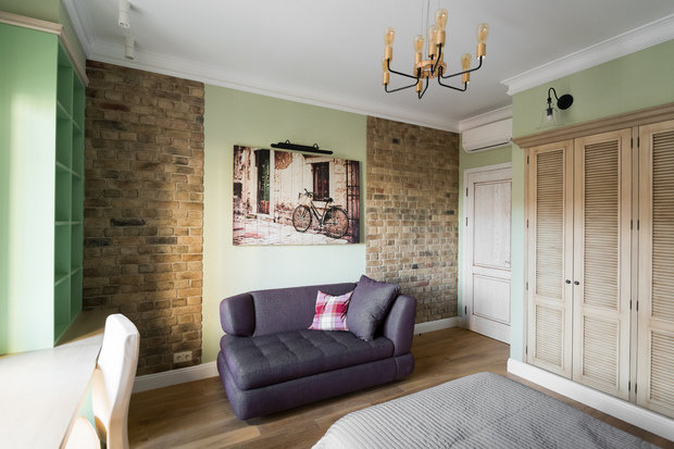 Фотография: Детская в стиле Лофт, Прованс и Кантри, Квартира, Проект недели, Москва, Альбина Алиева, Монолитный дом, 4 и больше, Более 90 метров – фото на INMYROOM