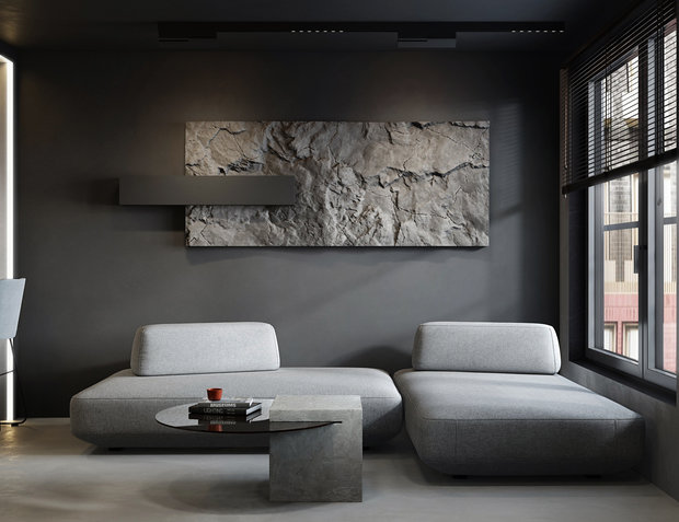 Фото из портфолио Минималистичная двухуровневая квартира в ЖК "Европейский Берег" г. Новосибириск – фотографии дизайна интерьеров на INMYROOM