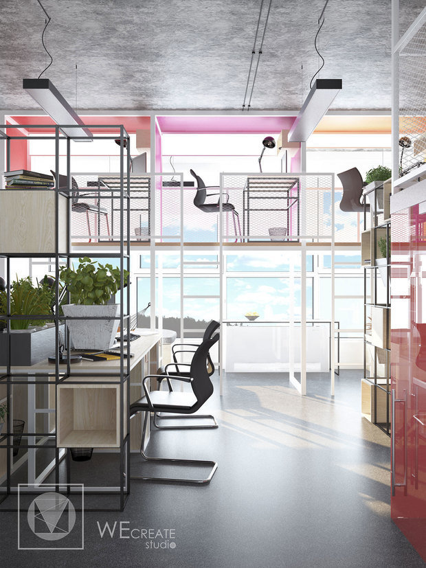 Фото из портфолио Офис в стиле лофт – фотографии дизайна интерьеров на INMYROOM