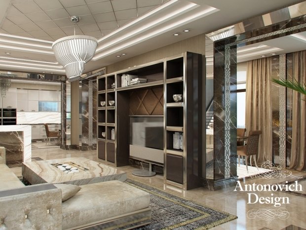 Фото из портфолио Ар деко и современный стиль от Antonovich Design – фотографии дизайна интерьеров на InMyRoom.ru