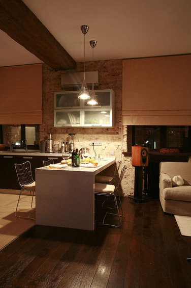 Фотография: Кухня и столовая в стиле Лофт, Современный, Квартира, Дома и квартиры, Москва – фото на INMYROOM