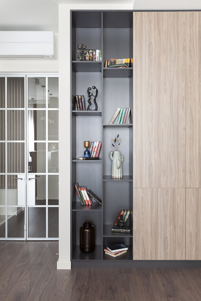 Фотография: Гостиная в стиле Современный, Квартира, Проект недели, Москва, 2 комнаты, 60-90 метров, Мария Ничипоренко – фото на INMYROOM